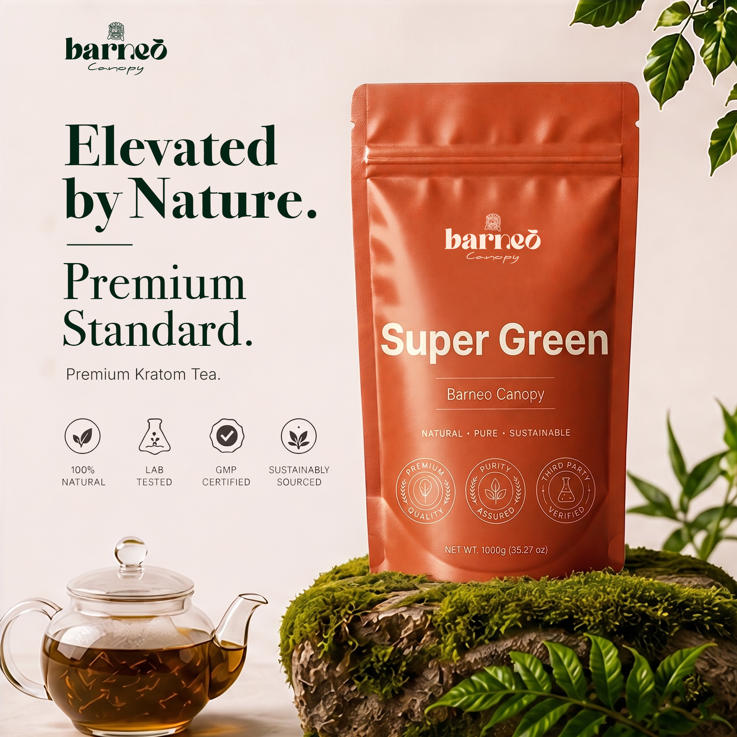Barneo Canopy Super Green Kratom  
